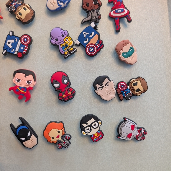 Random Bulk Mixed Lot 31 Pieces Superhero Inspired Croc Shoe Charm - Picture 3 of 3